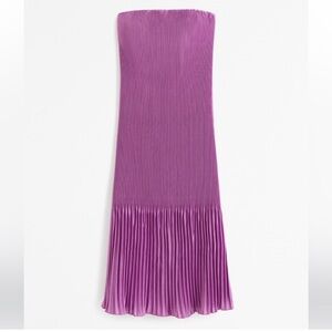 Abercrombie & Fitch Giselle Pleat Strapless Dress